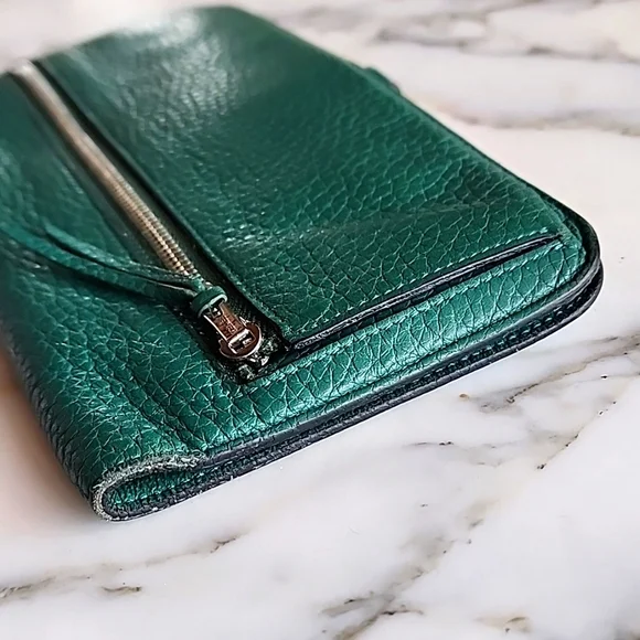 RARE: Hermes Paris Dogon Long Green Wallet - Picture 3 of 15